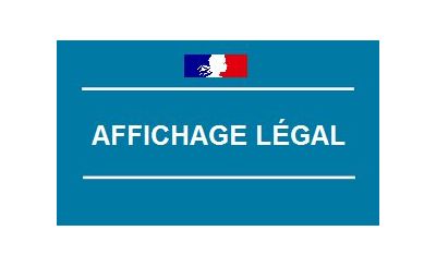 Affichage légal